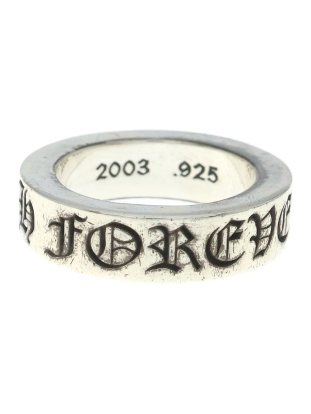 Chrome Hearts Spacer Forever Ring Silver